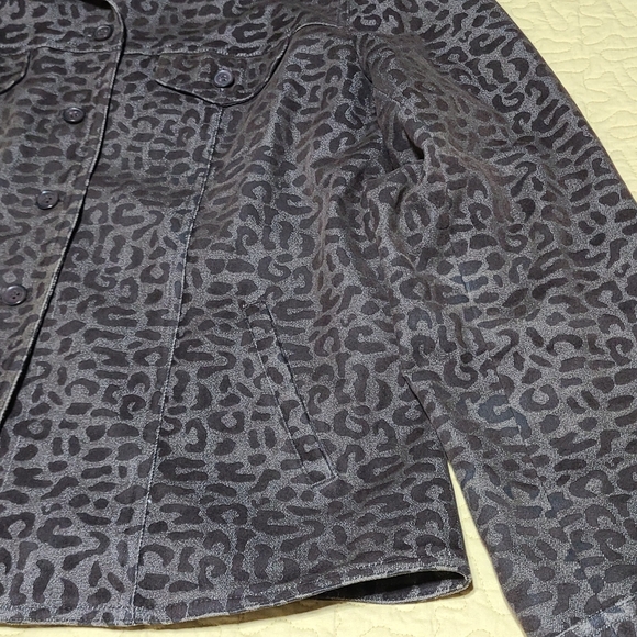 Rafael Leopard Button Down Coat size 14 - Picture 2 of 9